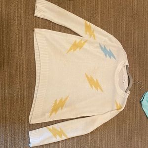 Lightening bolt sweater from a local boutique. size small perfect condition.